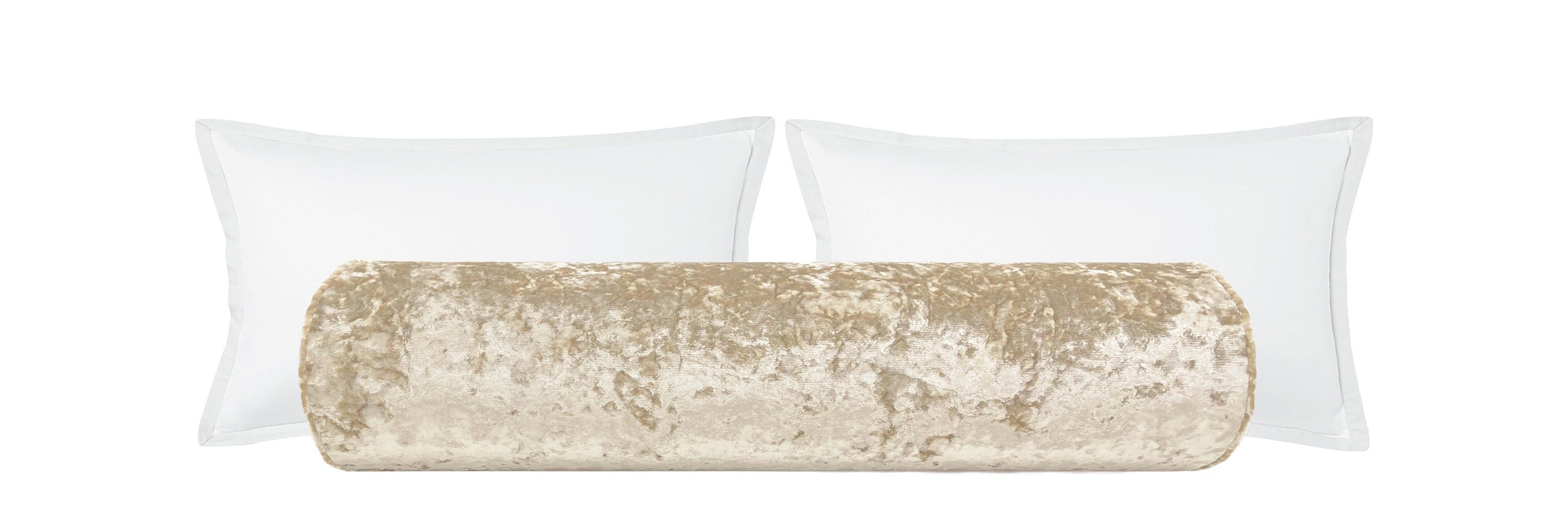 champagne bolster cushions