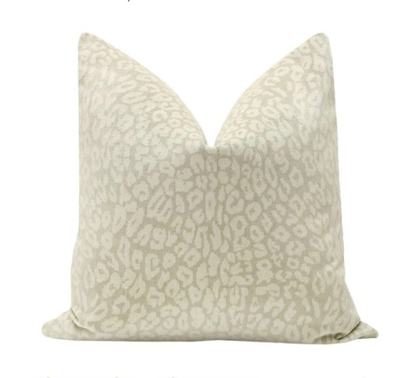 leopard velvet cushion