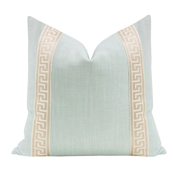 Greek Key Pillow Etsy