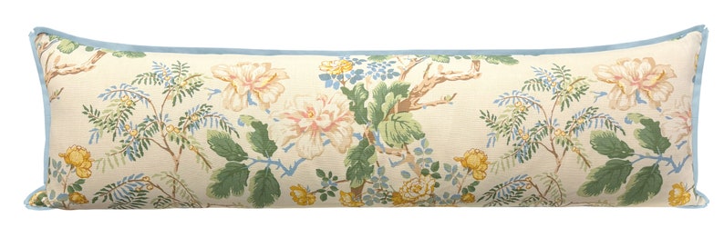 Lee Jofa Chinese Peony Lumbar Pillow - Thumbnail 2