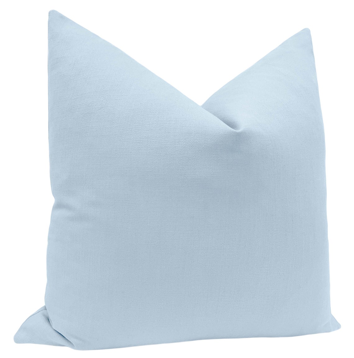 Classic Linen // Powder Blue Pillow COVER ONLY Light Blue Etsy
