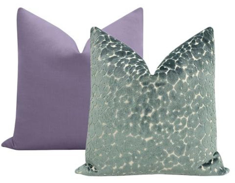 Classic Linen // Wisteria Pillow COVER ONLY Bright Purple Etsy