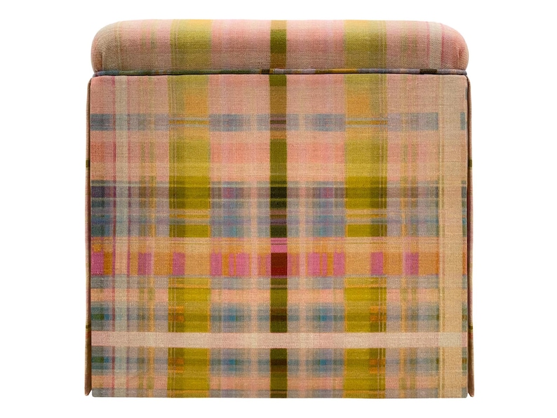 Anna Spiro Tattie // Multi Ottoman | Skirted Stool | Upholstered ...