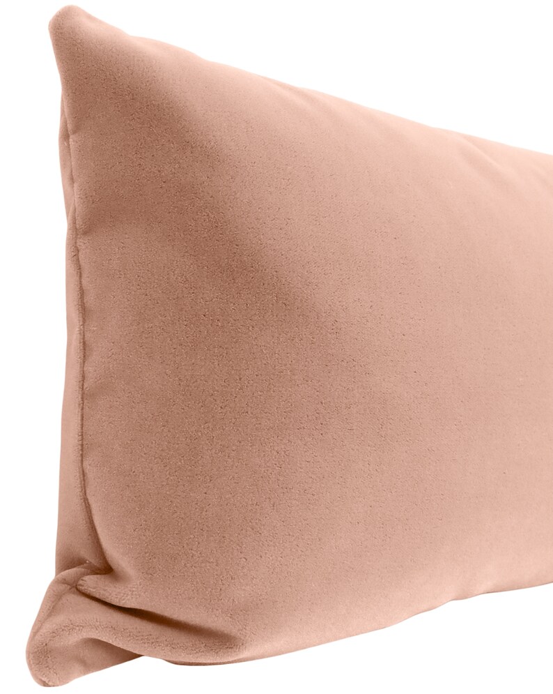 The XL Lumbar Mohair Velvet // Blush Mohair Velvet Pillow Etsy