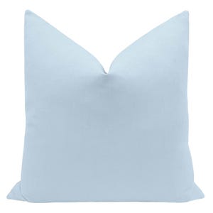 Classic Linen // Powder Blue pillow  | light blue linen | bedroom and home decor | blue |