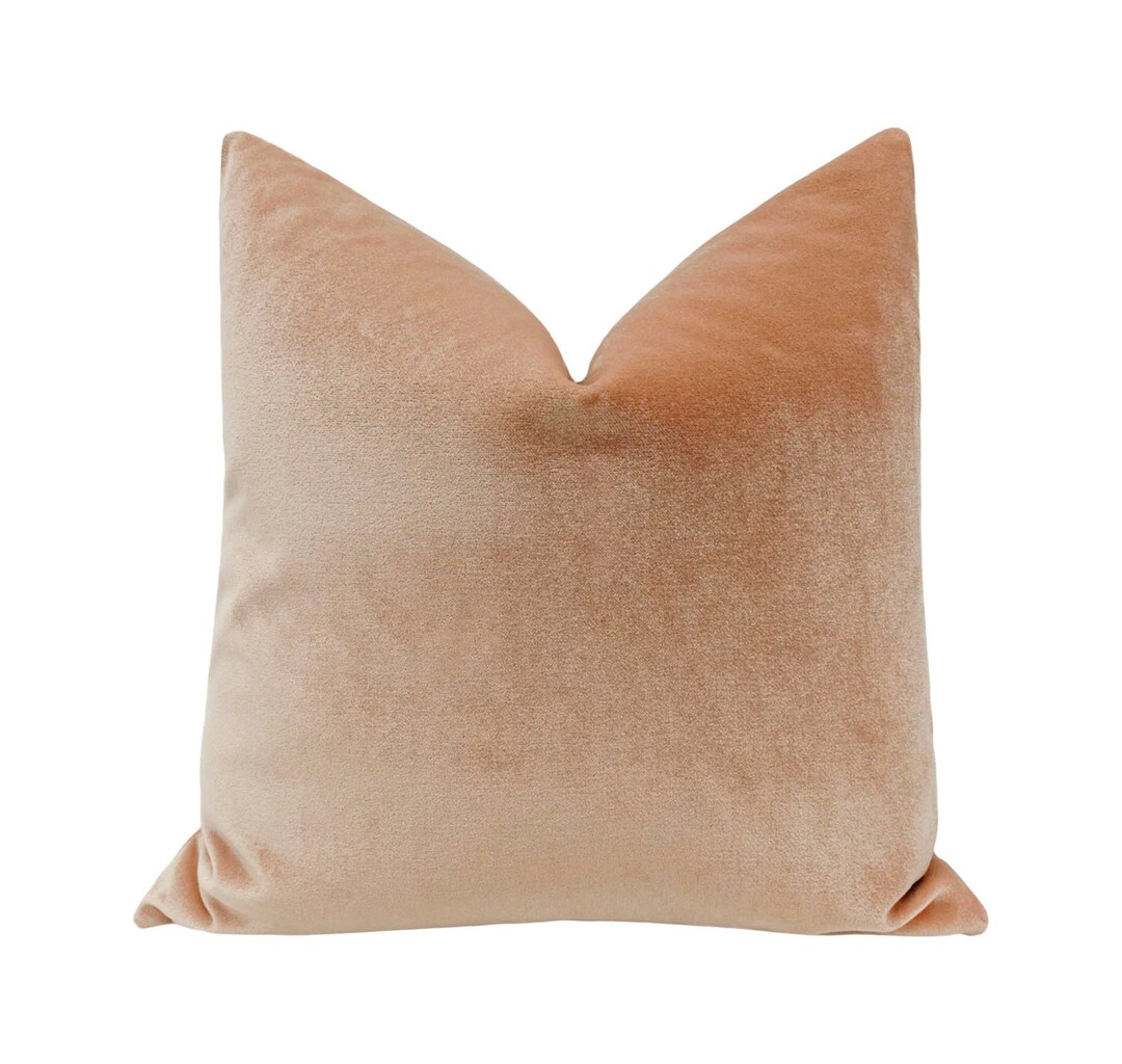 Velvet // Blush Pillow COVER ONLY Pink Velvet Pillow