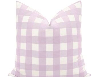 Roostery Pillow Sham 100% Cotton Sateen 30in x 30in Flange Sham Purplebuffalo Plaid Buffalo Purple Check Gingham Print Roostery Pillow Sham 100% Cotton Sateen 30in x 30in Flange Sham Purplebuffalo Plaid Buffalo Purple Check Gingham Print