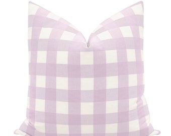 Charleston Check // Lavender  | Buffalo Check light purple| kids room | throw pillow |