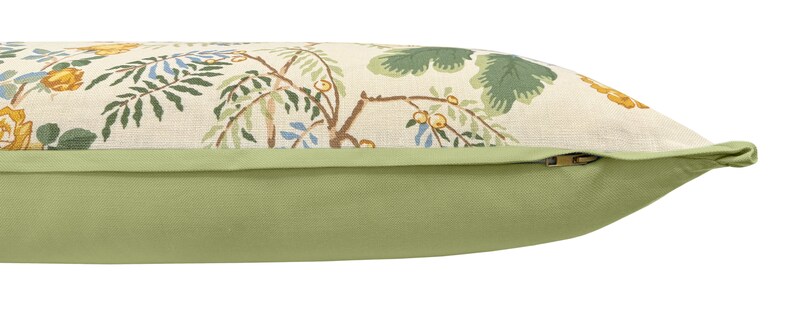 Lee Jofa Chinese Peony Lumbar Pillow - Thumbnail 4