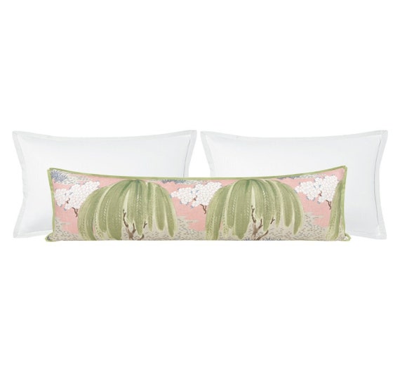 Thibaut Willow Tree // Blush With Butterfly Flange XL Lumbar