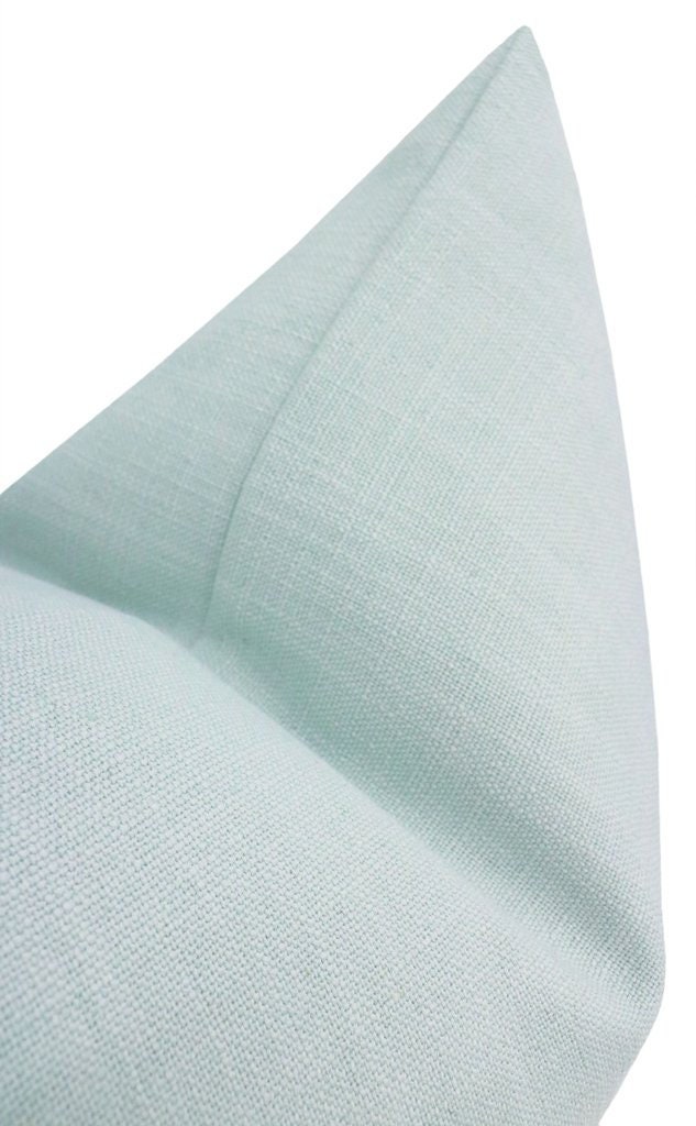 Signature Linen // Spa Blue Pillow COVER ONLY Blue Linen - Etsy