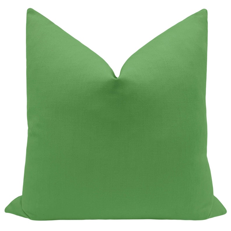 Classic Linen // Kelly Green Pillow COVER ONLY Green Linen Etsy