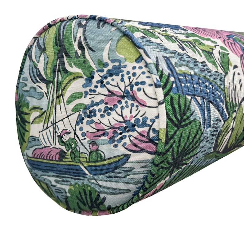 Thibaut Pagoda Trees Bolster - Thumbnail 5