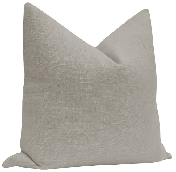 Signature Linen Grey Pillow Grey Linen Pillow Grey Linen Gray Pillow Etsy Canada