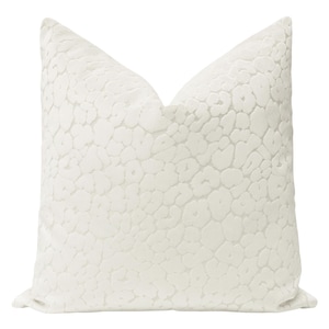 Leopard Cut Velvet // Alabaster pillow  | cut velvet | velvet pillow | bedroom + home decor |