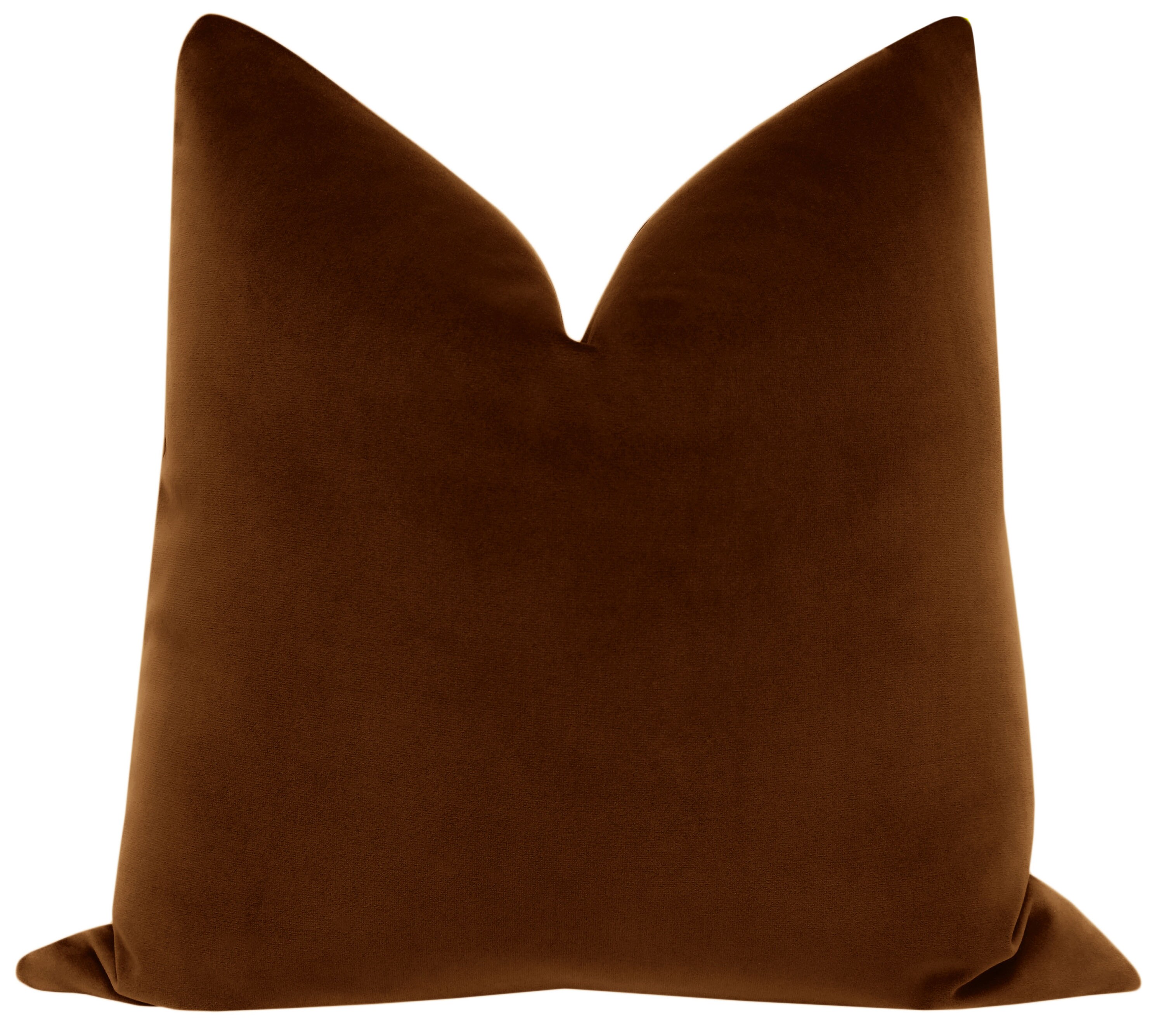 BACKORDER Signature Velvet // Cognac Pillow COVER ONLY ...