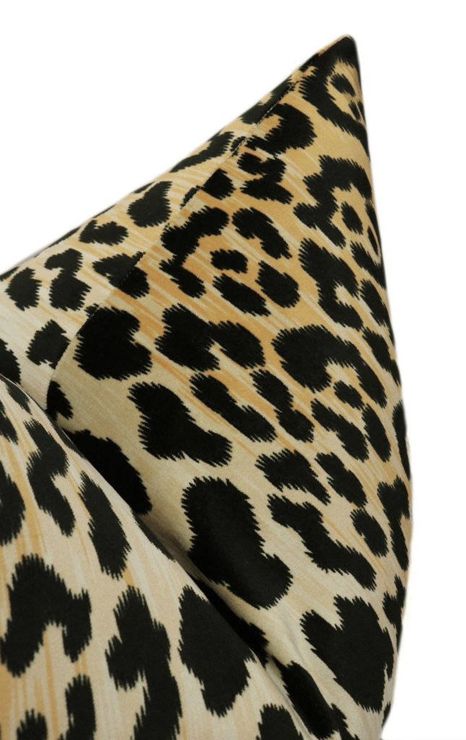 Leopard Velvet Pillow COVER ONLY Leopard print Jamil Etsy Nederland