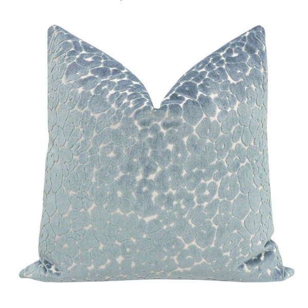 Blue Velvet Pillow Etsy