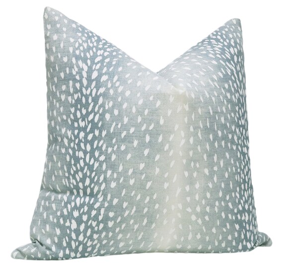 blue print pillows