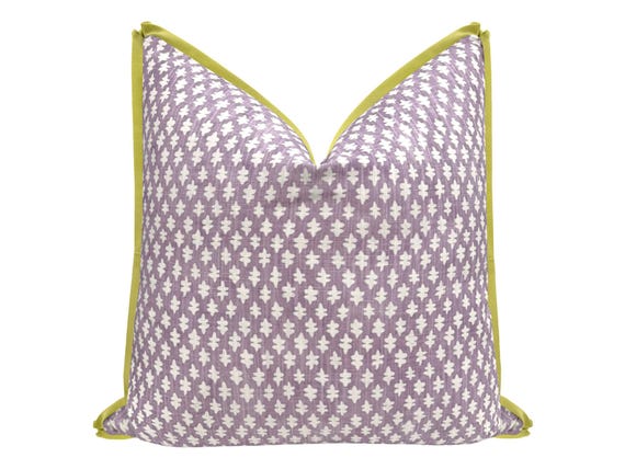 Tilly Print // Lavender With Butterfly Flange Purple Throw