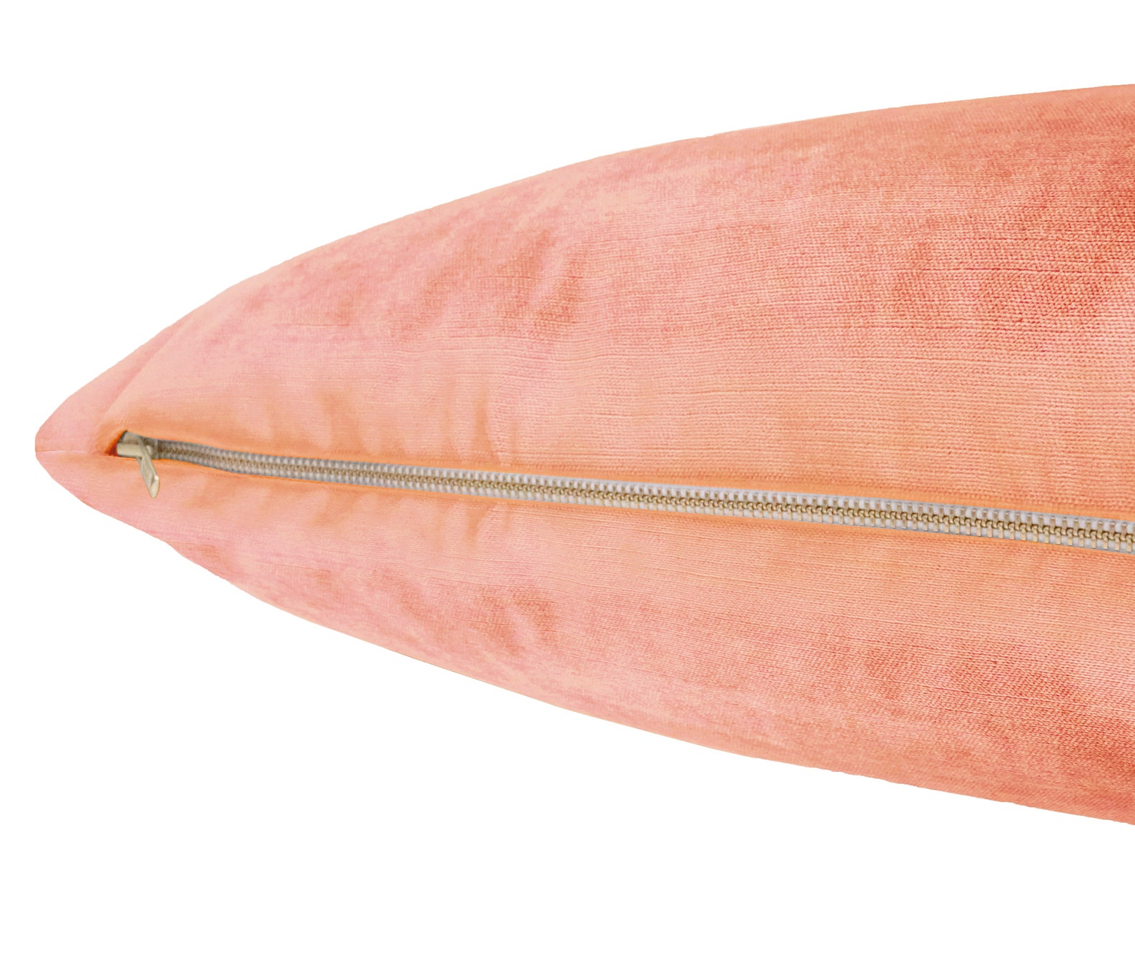 The XL Lumbar Faux Silk Velvet // Coral Velvet Pillow Etsy