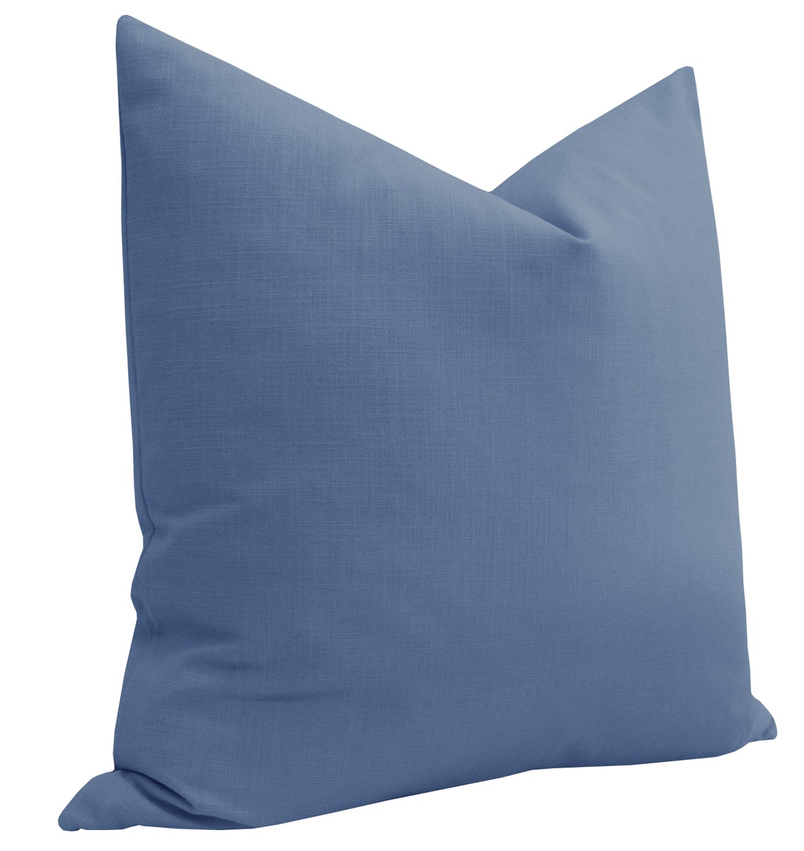 Classic Linen // Periwinkle pillow COVER ONLY blue linen Etsy