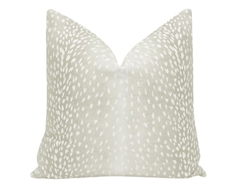 Antelope Linen Print // Cashmere Pillow  | animal print | antelope throw pillow | linen throw pillow |