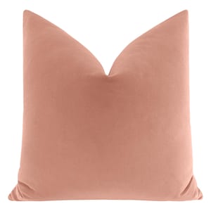 Signature Velvet // Blush Pillow | pink velvet | designer velvet | pink |