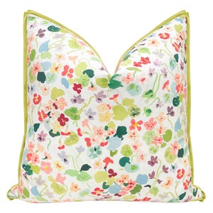 Petal // Blush | Caitlin McGauley flange pillow | botanical throw pillow | floral print |
