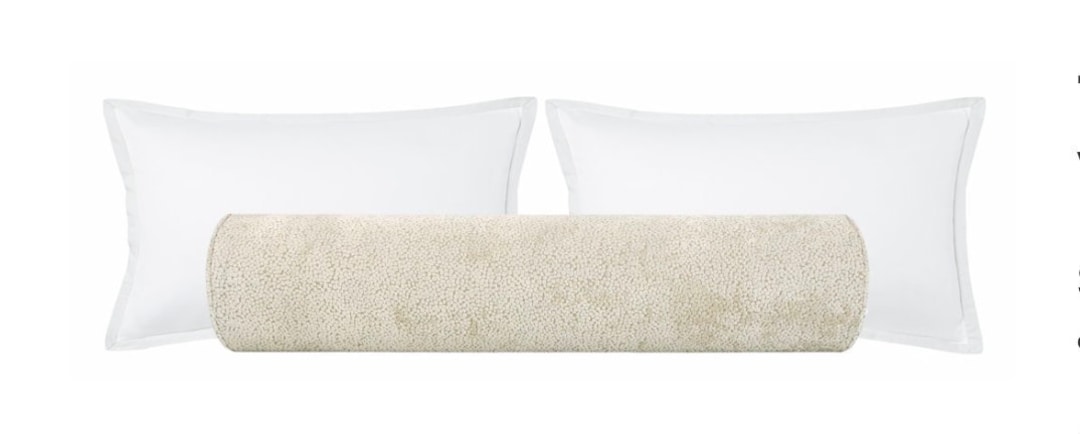 The Bolster Cosmo Cut Velvet Cashmere Cut Velvet Bed Decor