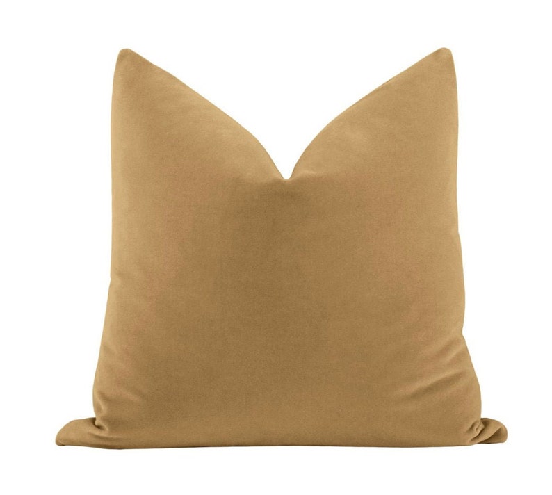 Studio Velvet // Camel Pillow COVER ONLY | 20 x 20|