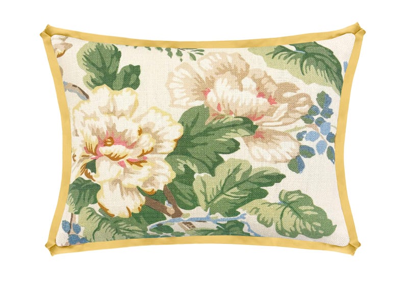 Lee Jofa Chinese Peony Throw Pillow - Thumbnail 4