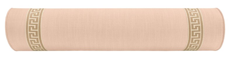 The Bolster : Signature Linen // Cameo + Greek Key Trim // Natural - Thumbnail 3
