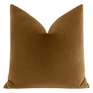 Signature Velvet // Marrakesh Gold Pillow | velvet pillow | designer velvet | golden brown |