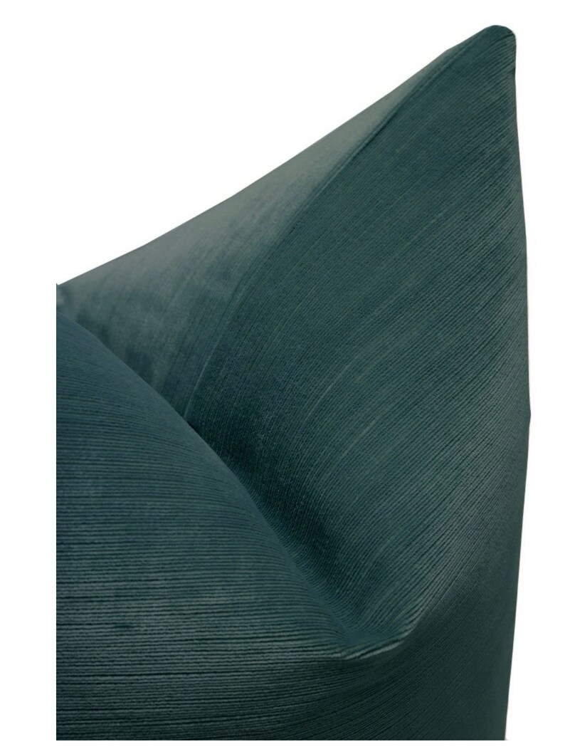 Strie Velvet // Aegean Pillow COVER ONLY Blue Velvet Pillow Etsy