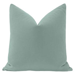 Mohair Velvet // Cerulean Pillow  | blue velvet pillow | mohair velvet pillow |  light blue throw pillow |