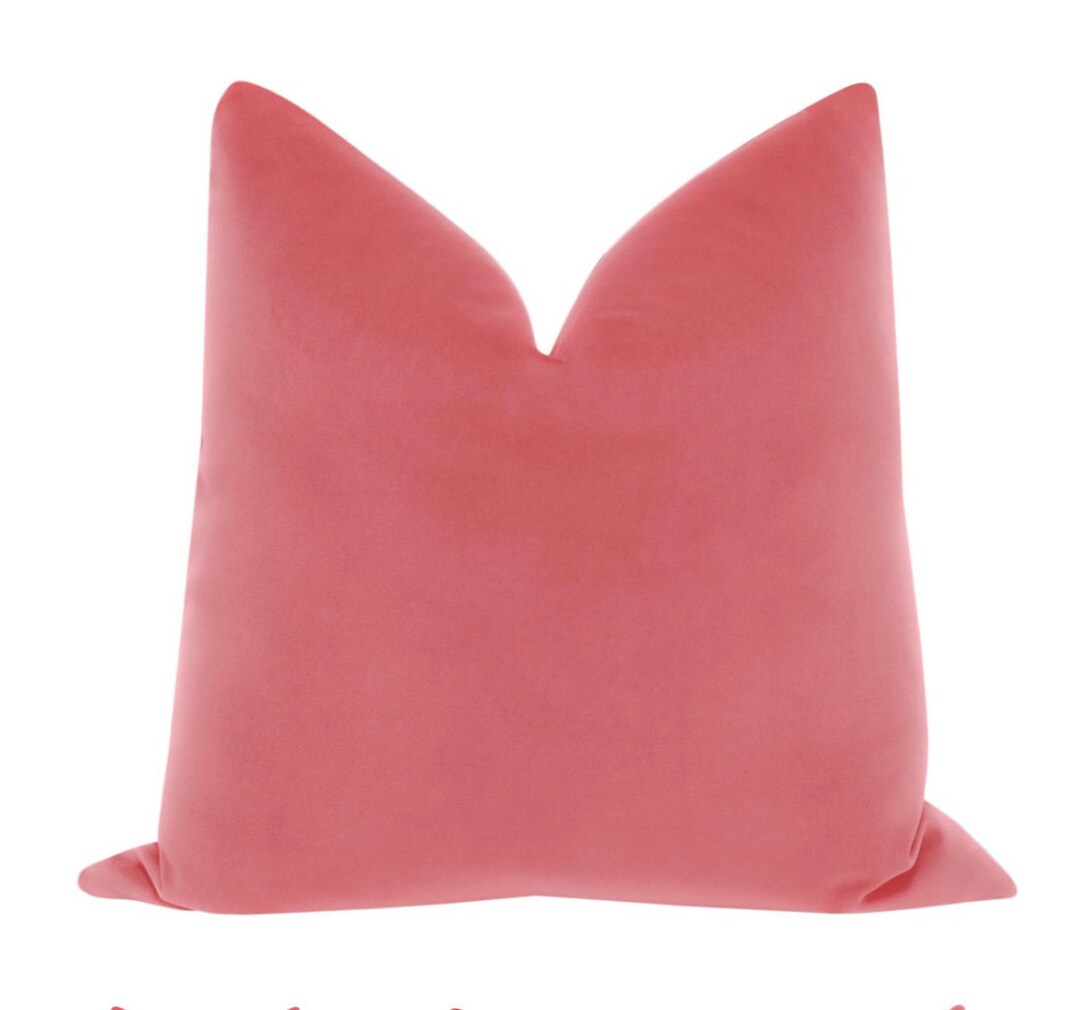 Signature Velvet // Rose Pink Pillow COVER ONLY Pink Velvet Designer