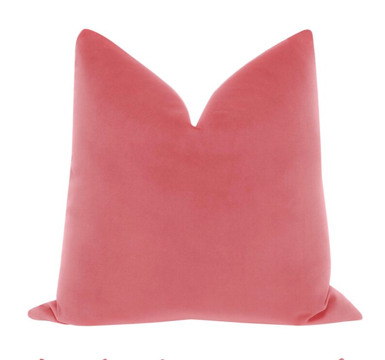 Signature Velvet // Rose Pink Pillow COVER ONLY Pink Velvet Etsy