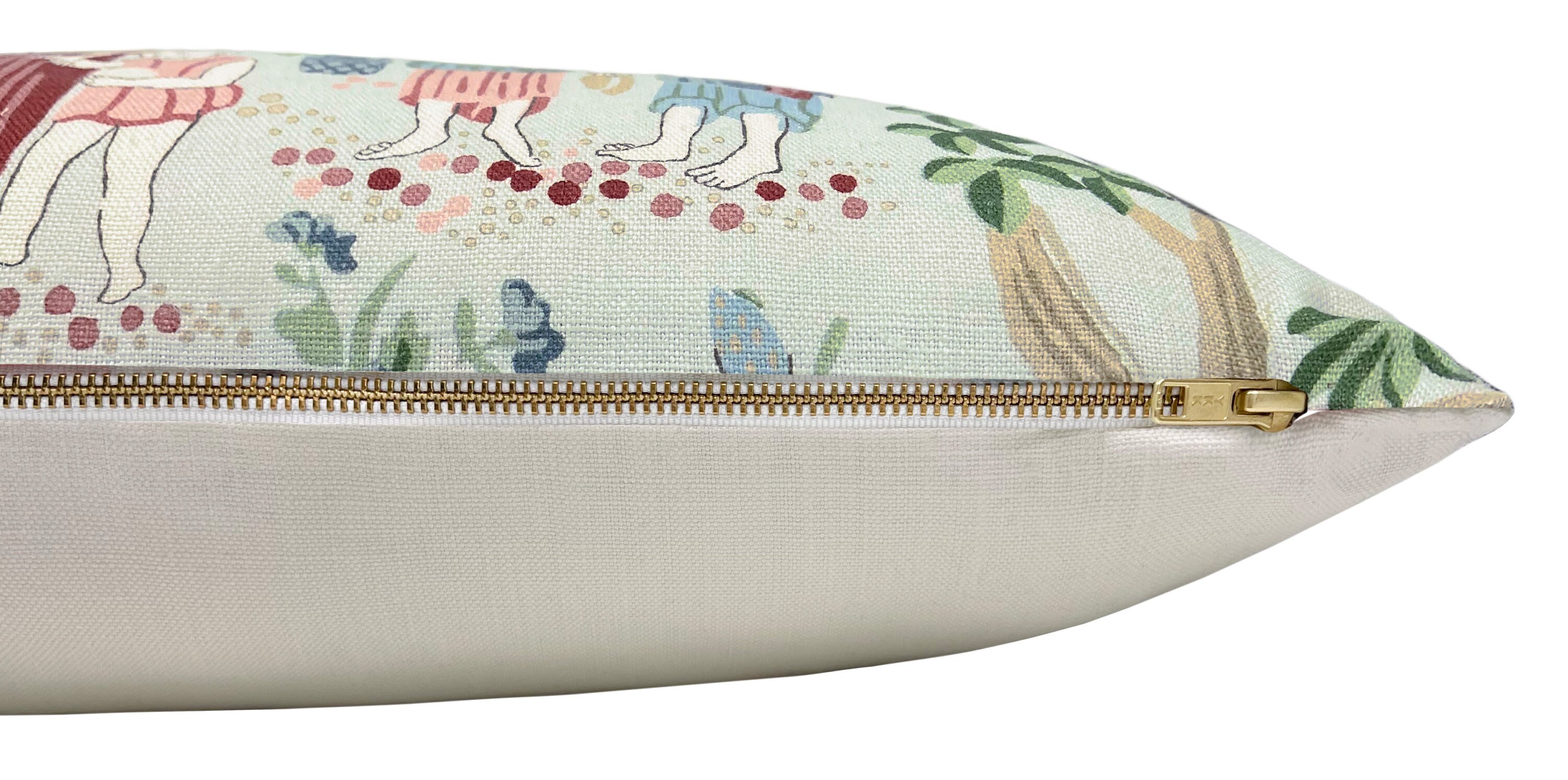 Schumacher Yangtze River // Aqua XL Lumbar | Designer Velvet | Bedroom ...