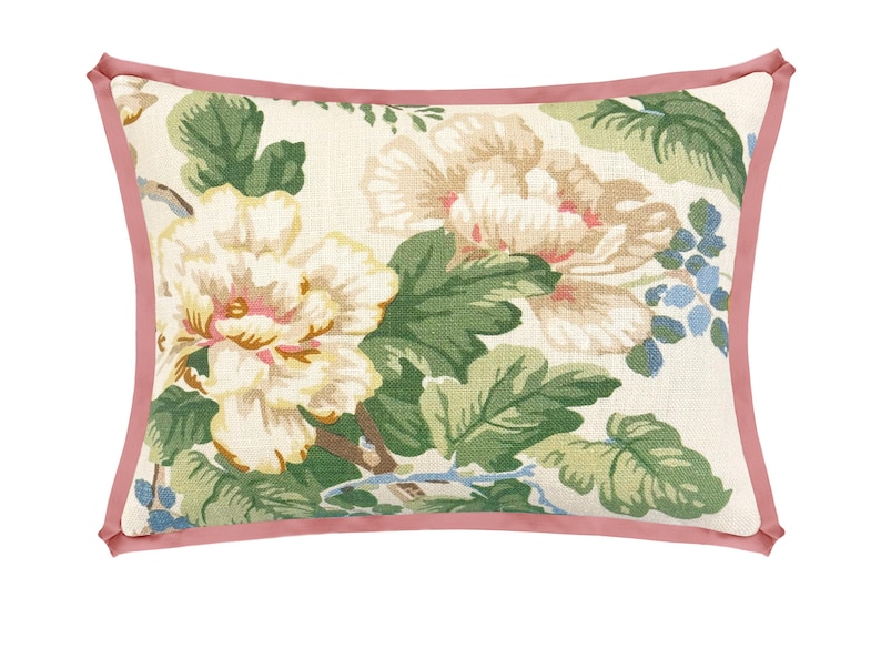 Lee Jofa Chinese Peony Throw Pillow - Thumbnail 2
