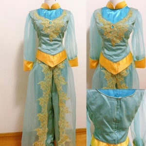 Handmade - Cosplay Jasmine Costume, Jasmine Outfit, Jasmine Cosplay Dress Halloween Costume