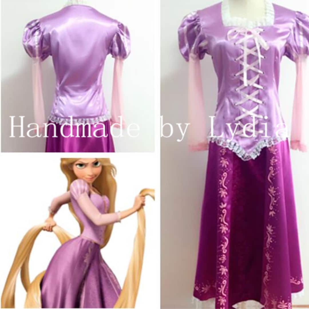 Barbie Costume Femmes Robe Perruques Set Rose Dame Cosplay Filles