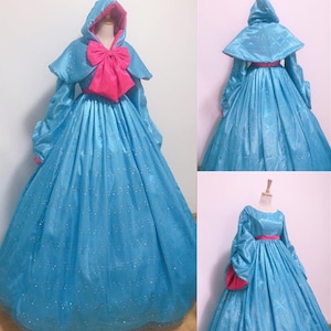 Handmade - Cosplay Cinderella Fairy Godmother Costume, Fairy Godmother Outfit Cosplay Costume Adult/Plus Size Available