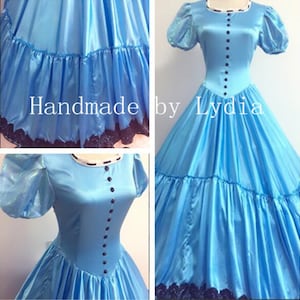 Hecho a mano - Vestido de Alicia en el país de las maravillas, disfraz de Alicia para adultos y niños disponible