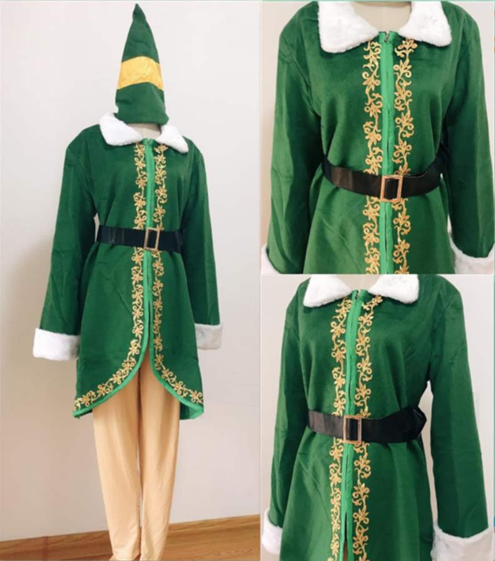 Adult buddy the elf costume Clearance