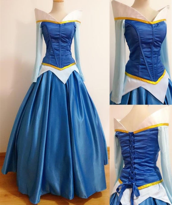 blue aurora dress