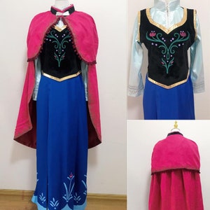 Handmade - Cosplay Anna Costume Adult, Anna Cosplay Adult Costume