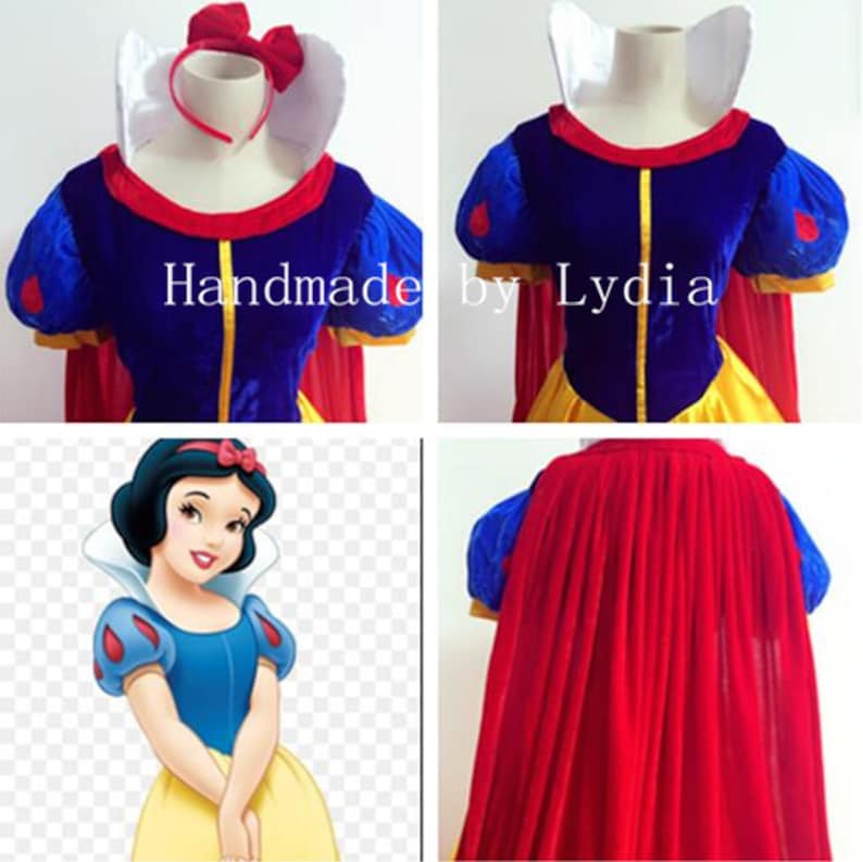 Handmade Snow White Dress Snow White Costume Snow White Etsy