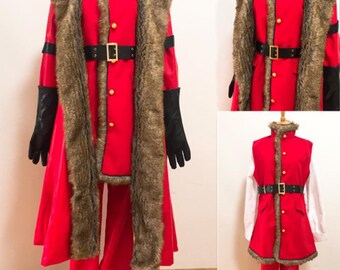 Handmade - Cosplay Santa Clause Costume, Santa Suits, Santa Clause Outfits Cosplay Costume Male/Female Available