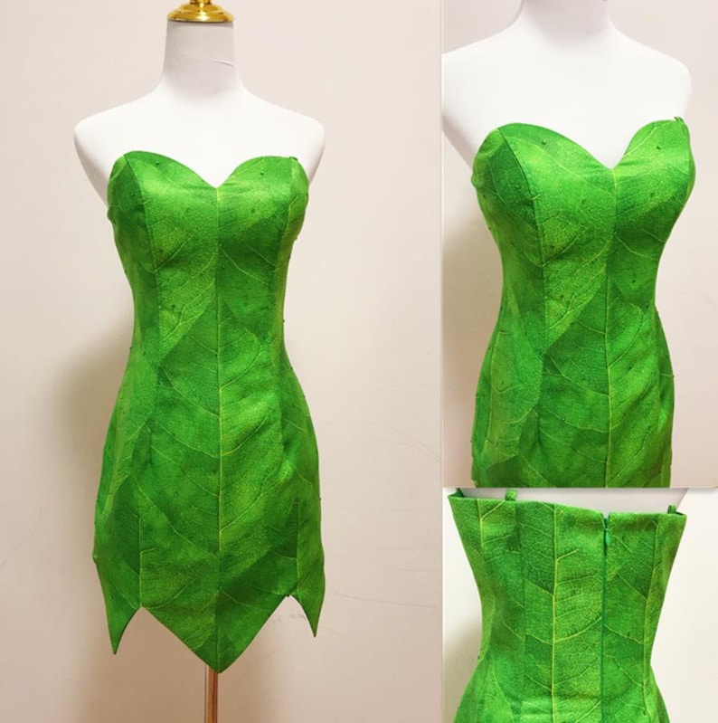 Handmade Cosplay Green Tinkerbell Dress Tinkerbell Costume Etsy